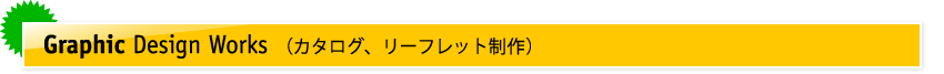 Graphic Design Works （カタログ、リーフレット制作）